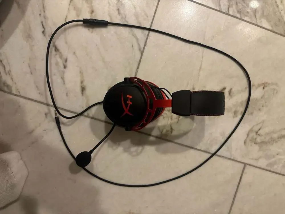 HyperX Cloud Alpha Wired Professional Gaming Headset with Mic - Red/Black